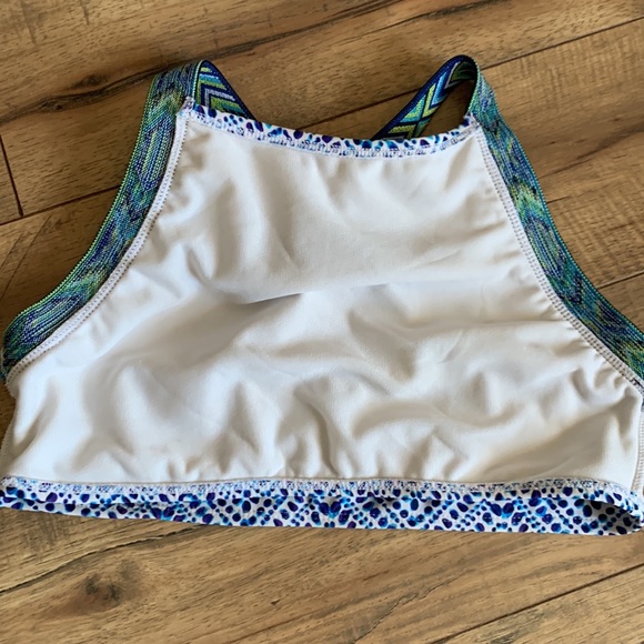 💜5 for $25💜Aztec blue bikini top XL 14/16 - Picture 9 of 9